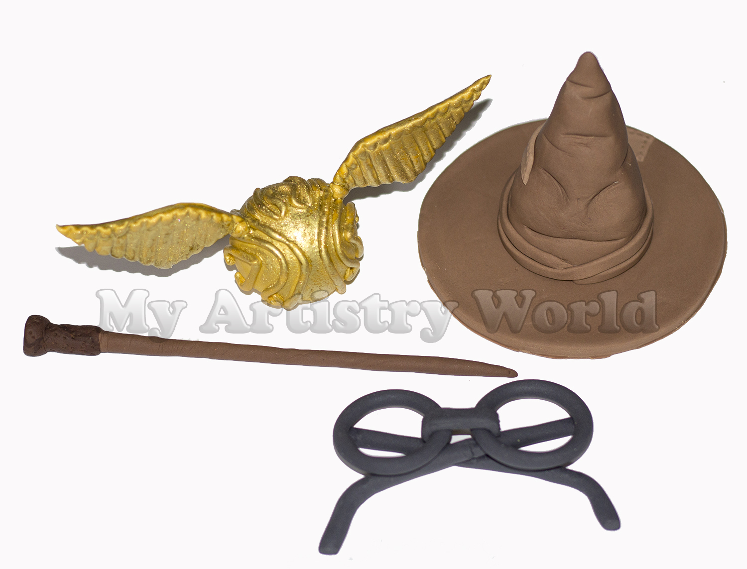 Harry Potter themed cake toppers - My Artistry World
